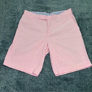 Polo Ralph Lauren Men’s Oxford Flat Front Shorts in Pink Size 34